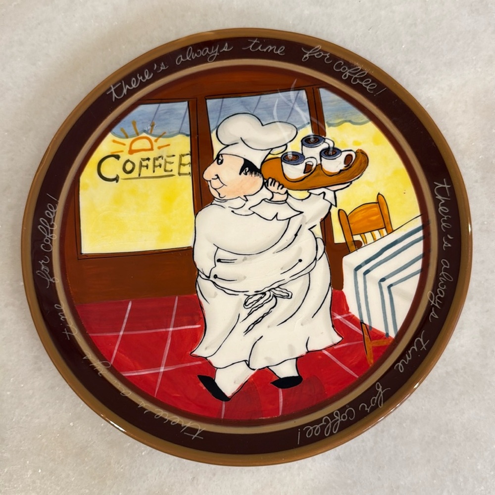 Certified International “There’s Always Time for Coffee” Plate